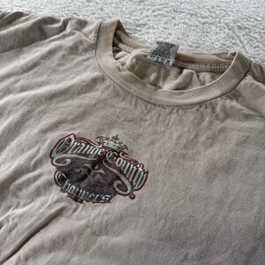 Vintage Y2K Orange County Choppers‎ Size XXL Shirt Grunge Biker Double Side Tan